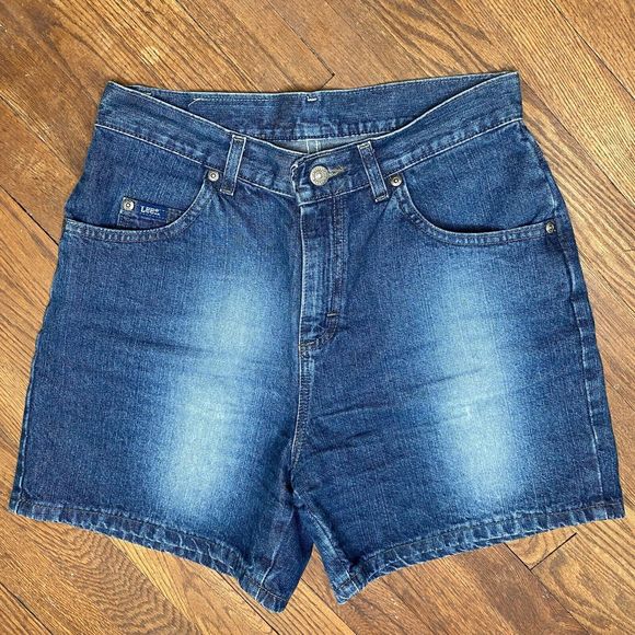 Lee Jean Shorts Women's Size 6 Medium Mom Jean  Short High Rise - Picture 1 of 9